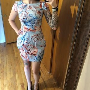 Mini Cap Sleeve Dress with Pockets